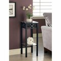 Daphnes Dinnette Black Metal Plant Stand With A Tempered Glass Top DA2618338